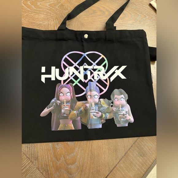 K- pop Demon hunter Black  Graphic Tote Bag - Picture 1 of 1